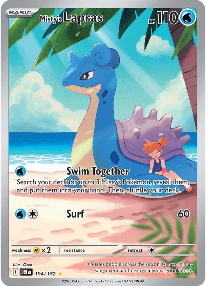 Pokemon Misty's Lapras 194/182 NM